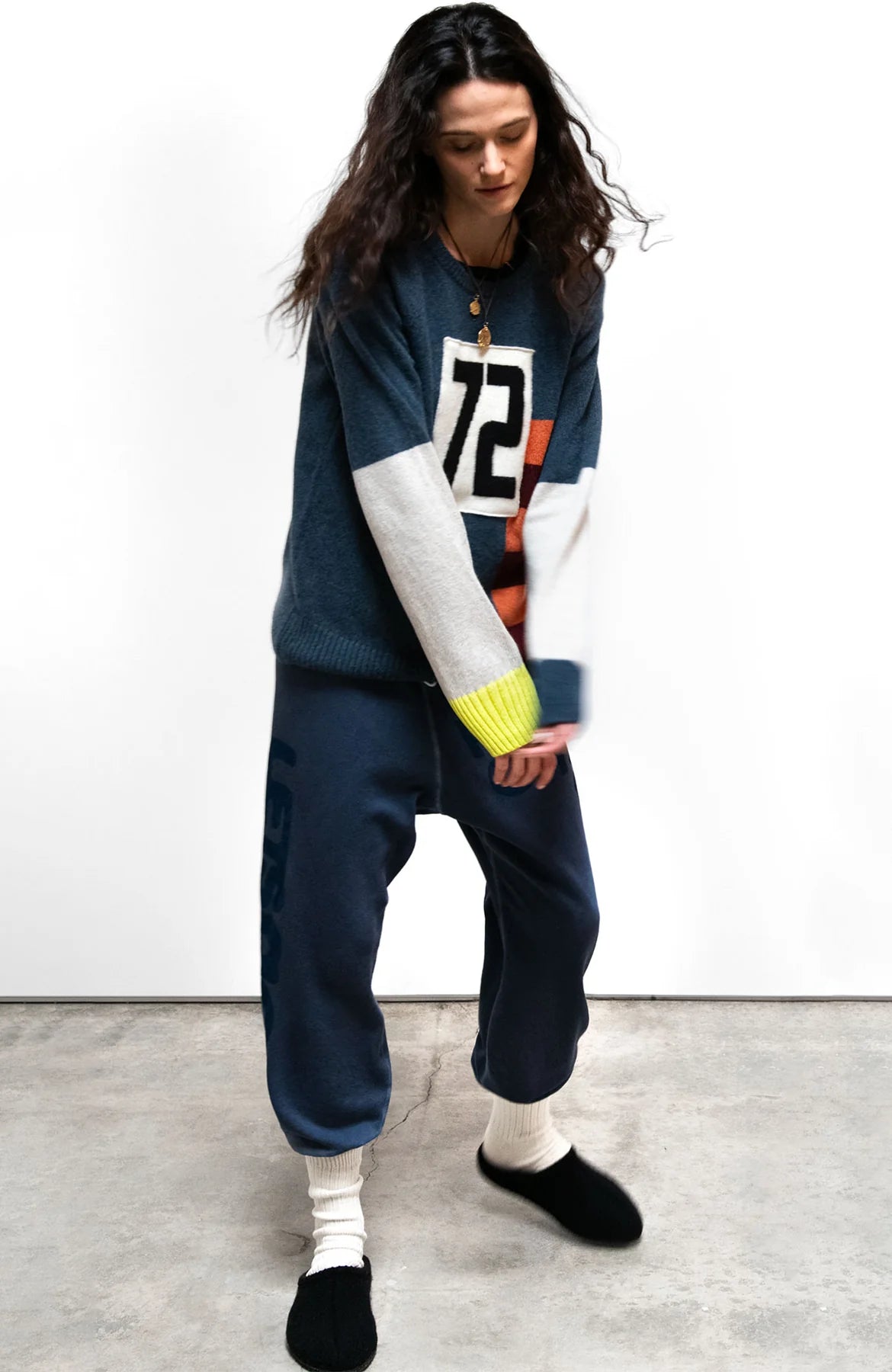 FREECITY sweatpant - moonshrooms/ blues