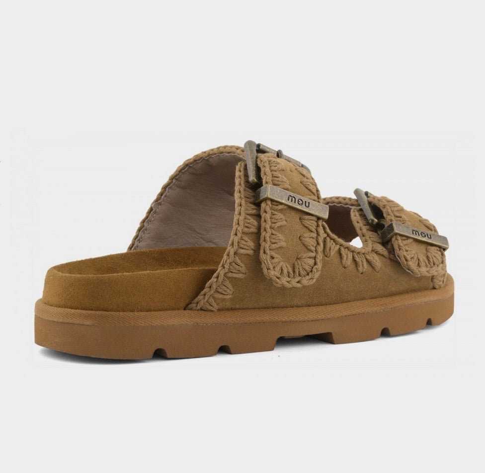 MOU Bio Sandal Two Buckles dpbro Suede