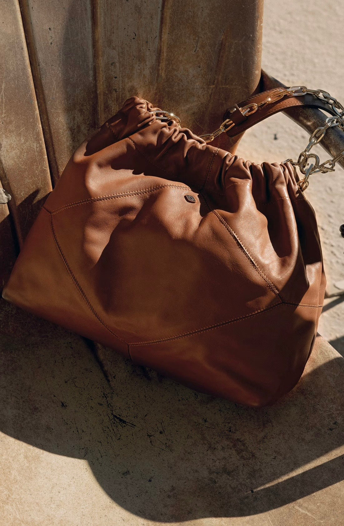 BA&SH JUNE Leather bag