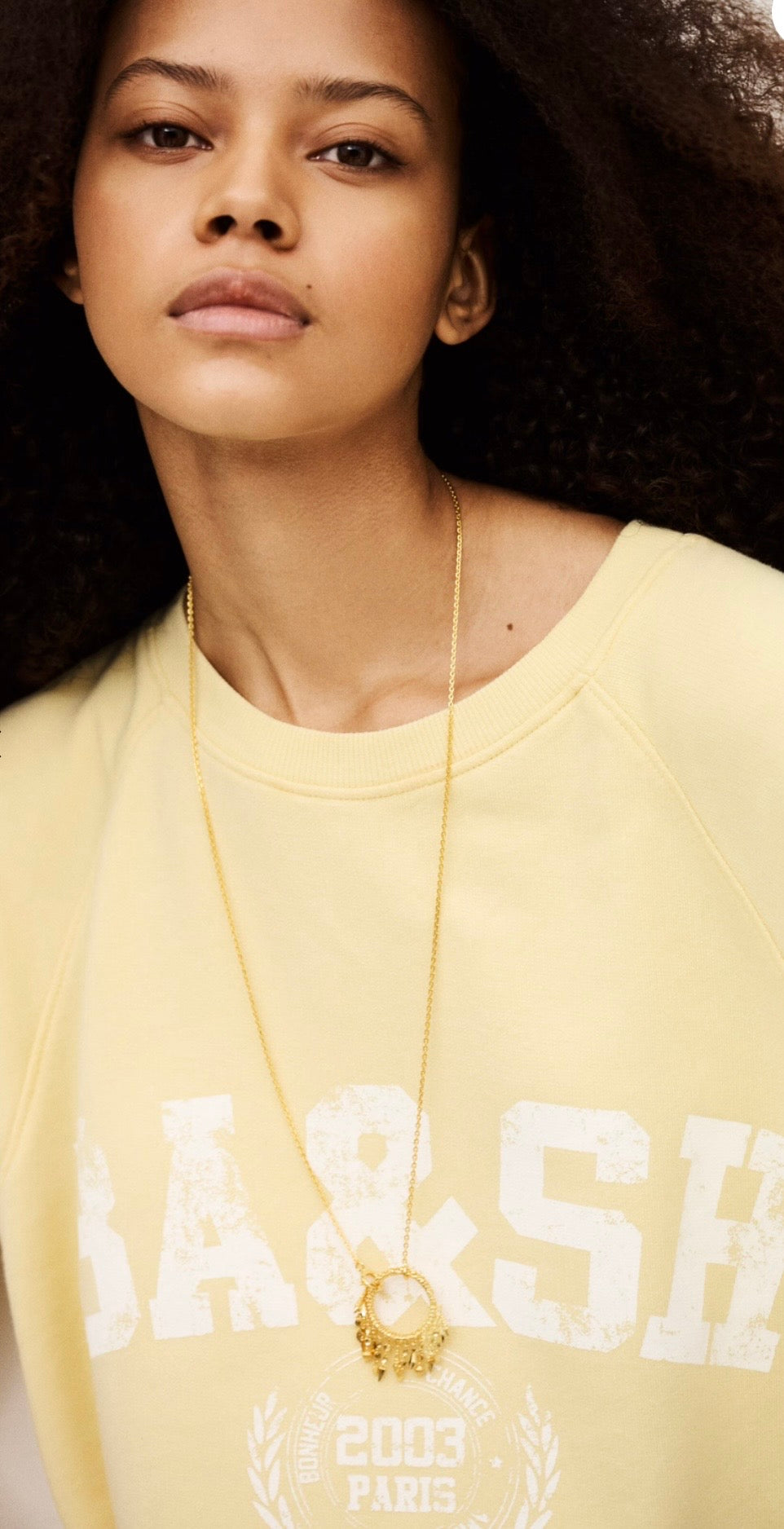 BA&SH Beata Sweat Yellow