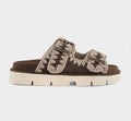 MOU Bio Sandal Two Buckles dpbro Suede