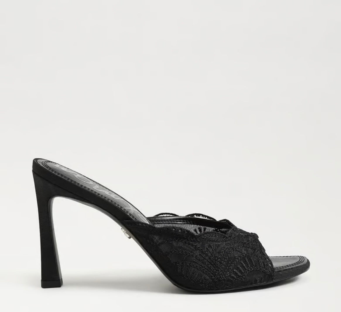 Sam edelman Black Mesh Fabric