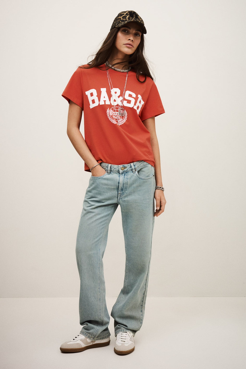 BA&SH Ioni Tee Red
