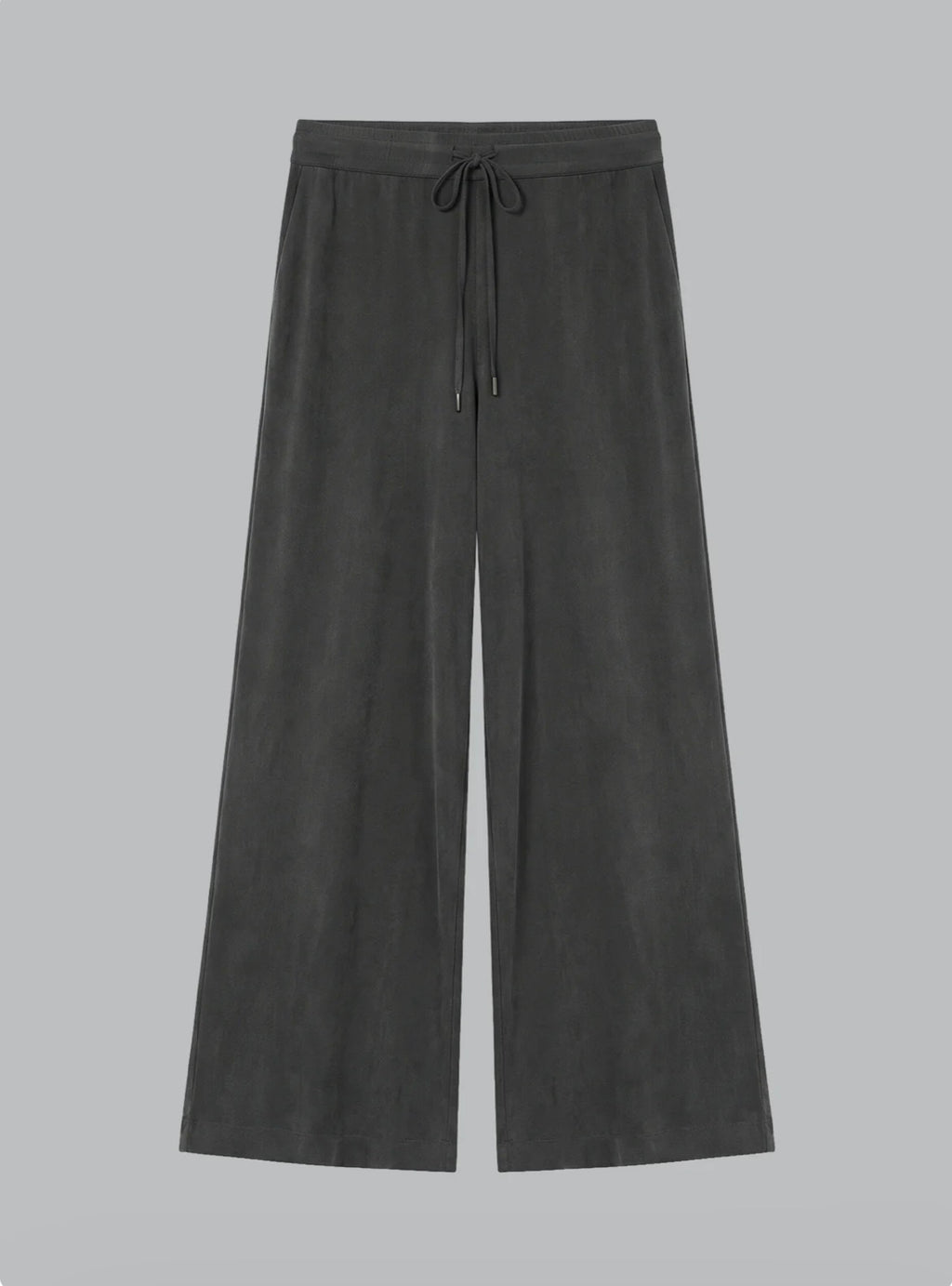 MAJESTIC DARK GRAY PANTS IN CUPRO / ELASTANE