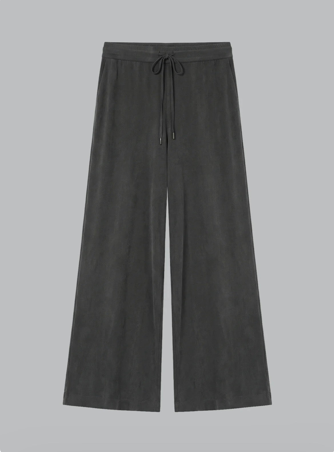 MAJESTIC DARK GRAY PANTS IN CUPRO / ELASTANE