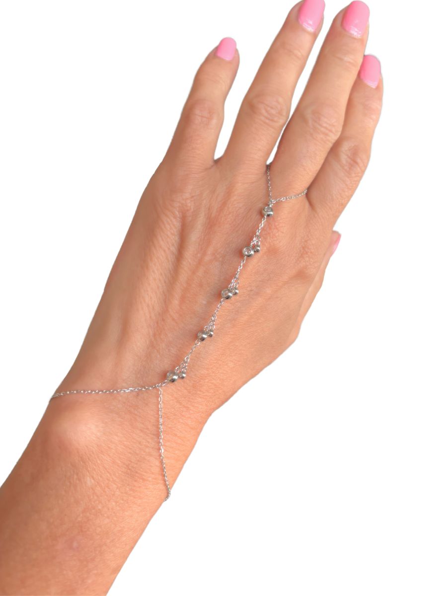 צמיד ג'אדי זירקונים עגולים