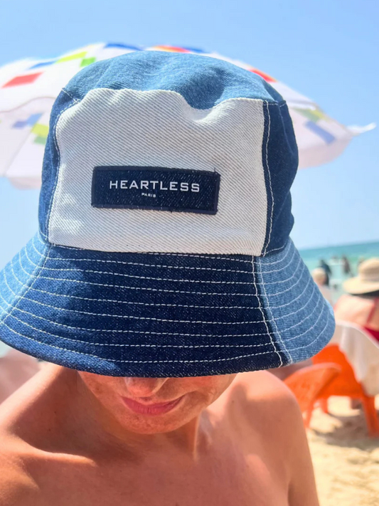 HEARTLESS Denim Patches Bucket Hat