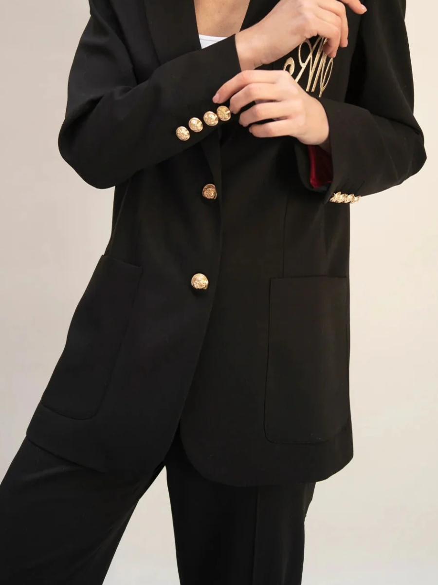 Été Comme Hiver Paris Sloan Blazer In Black