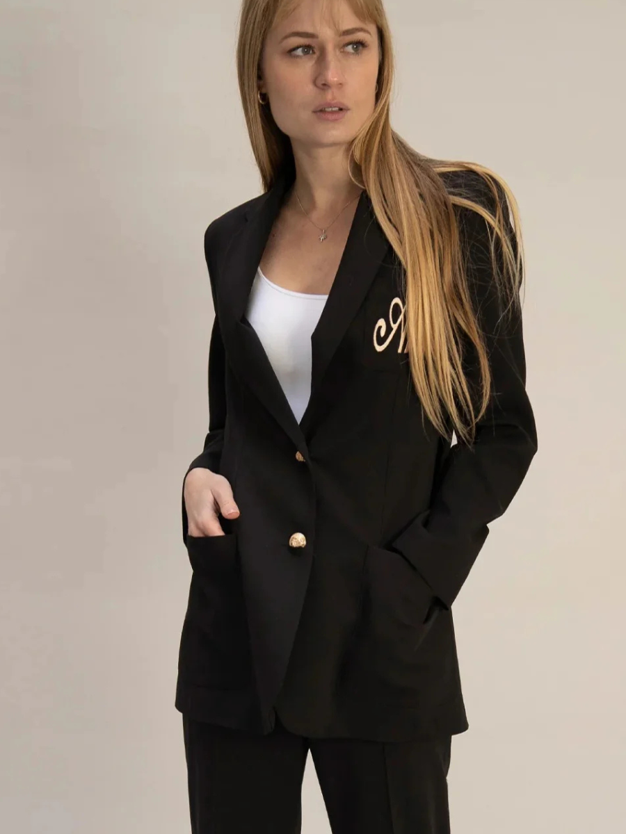 Été Comme Hiver Paris Sloan Blazer In Black