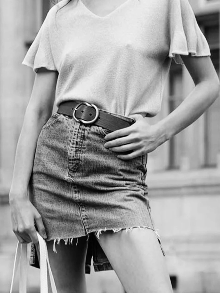 JULIA Serge Belt In Black