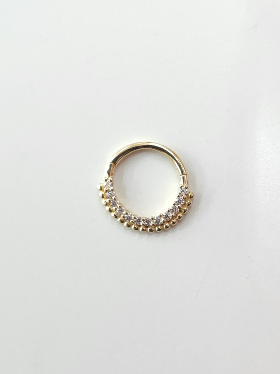 חישוק מילייה זהב צהוב 14 קראט