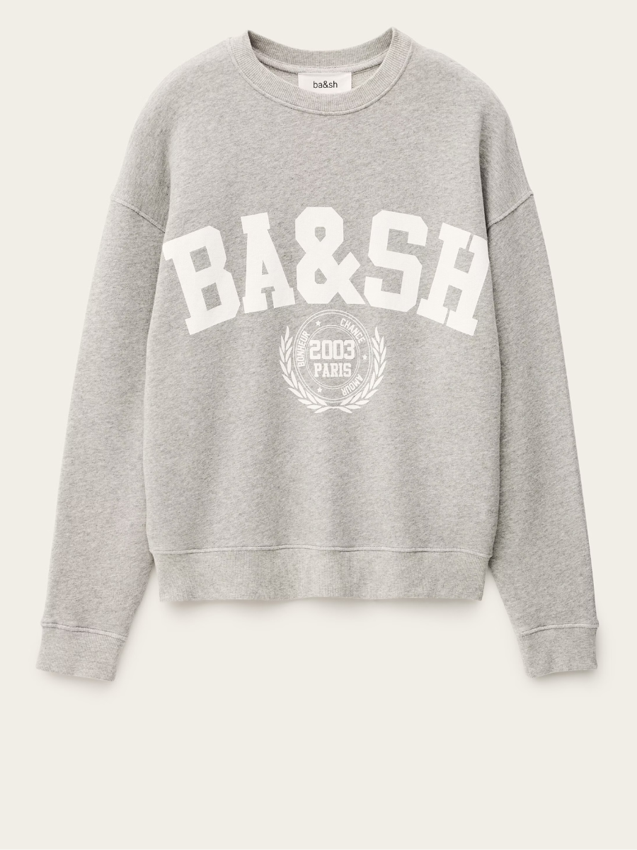BA&SH Benjamin logo-print sweatshirt in Grey