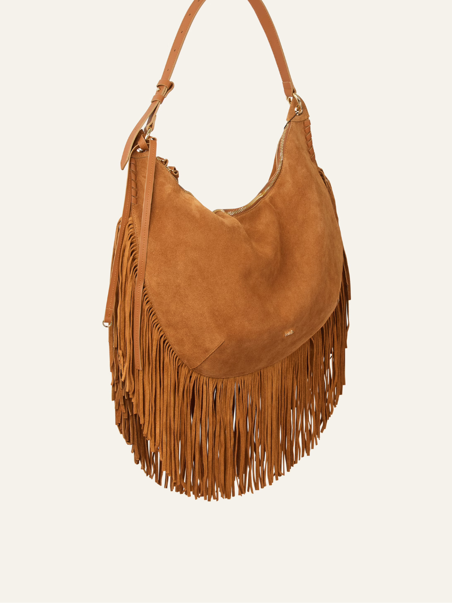 BA&SH SWING XL BAG Congac Suede