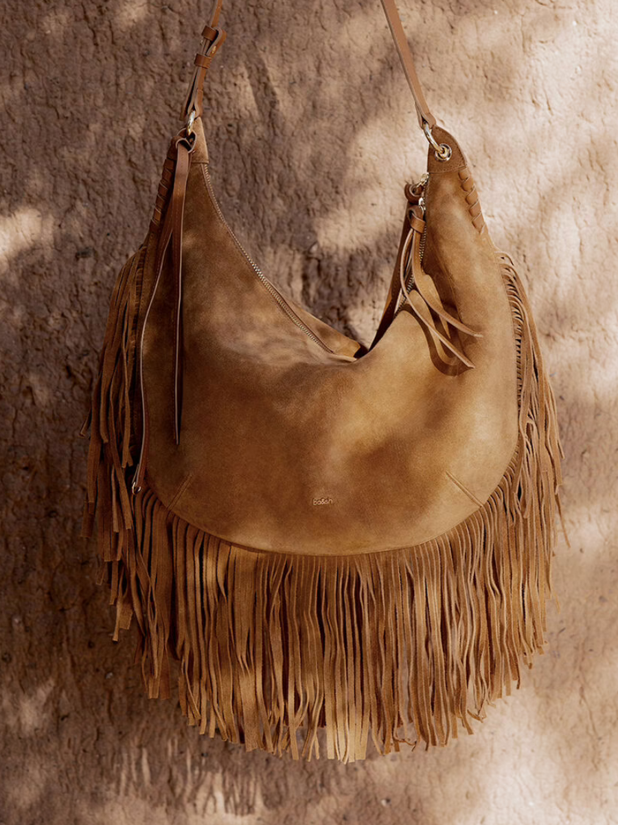 BA&SH SWING XL BAG Congac Suede