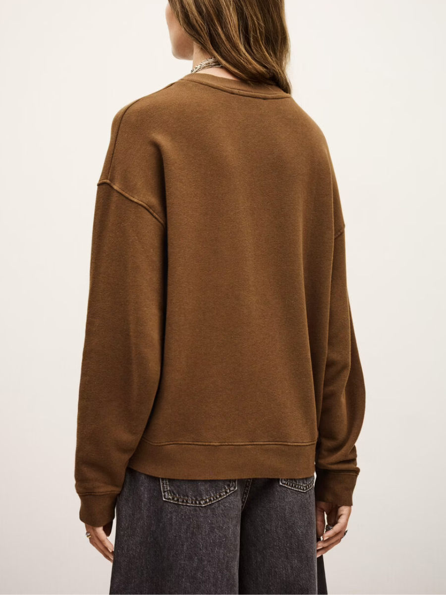 BA&SH Benjamin logo-print sweatshirt in Cafe