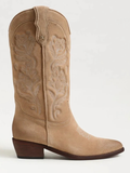 SAM EDELMAN RUE Western Boot In Cyprus Tan Suede