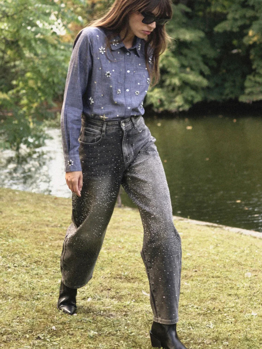 ANGE JEAN PALONE gris degrade-pant