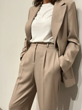 STUDIO PARISIEN Tailored Blazer Beige