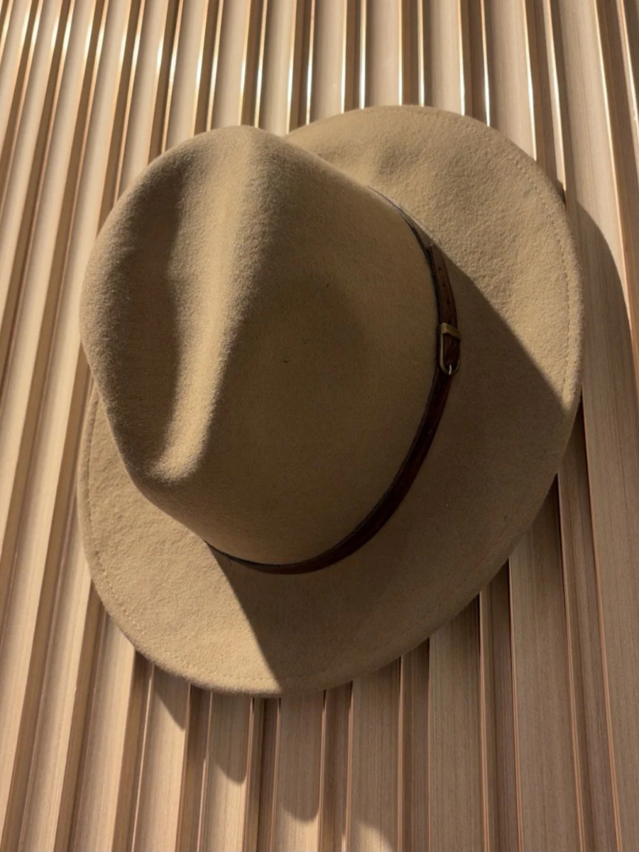 Parisian Fedora Hat Beige