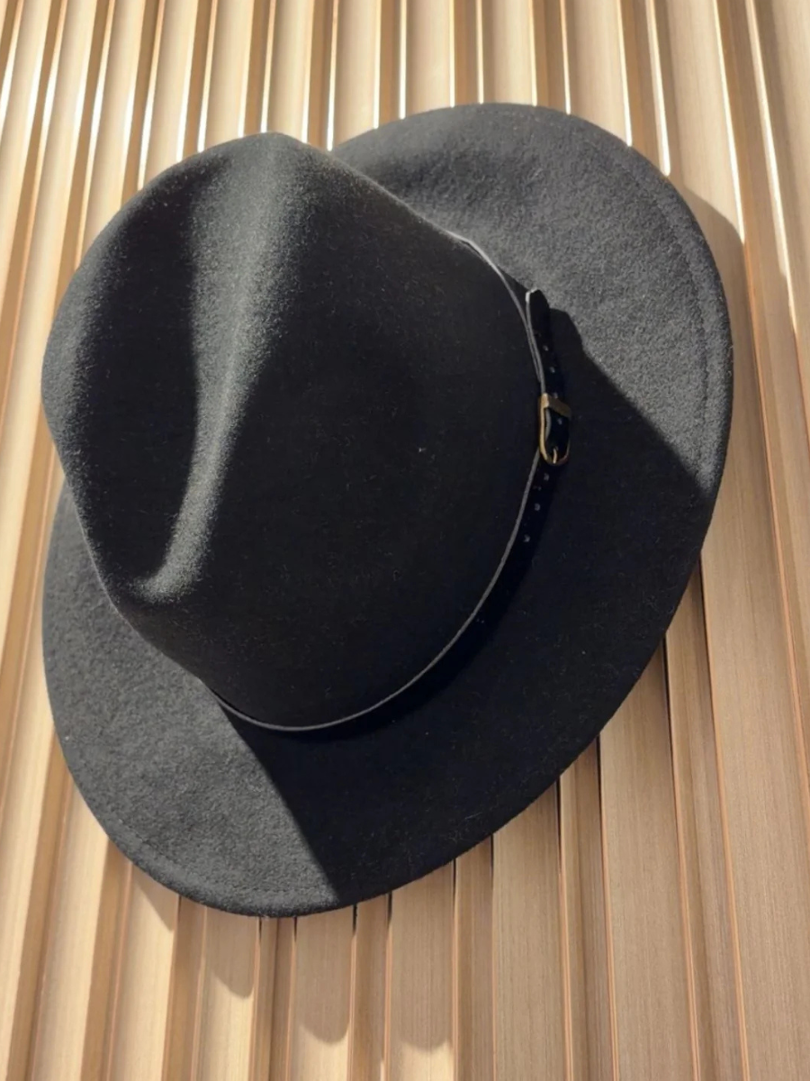 Parisian Fedora Hat Black