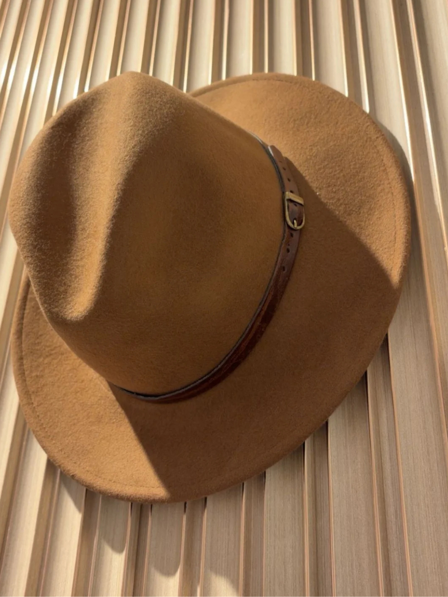 Parisian Fedora Hat Camel