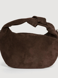 Le Marais Suede handbag Olivia Dark Brown