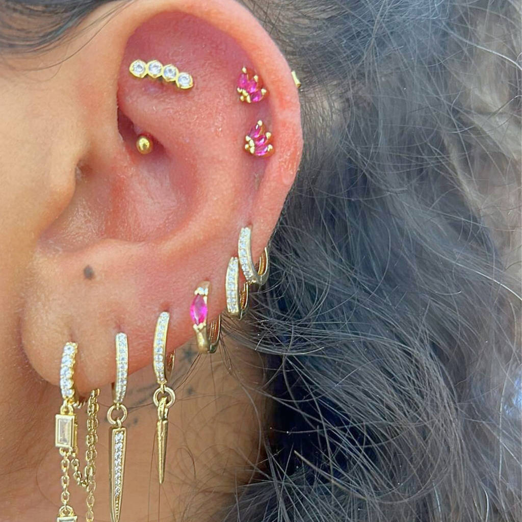 עגיל נרקיס צמוד