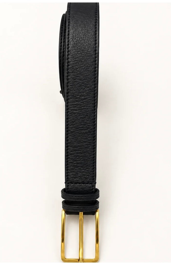 JULIA

JULIA Classic Gold Buckle Belt In Black