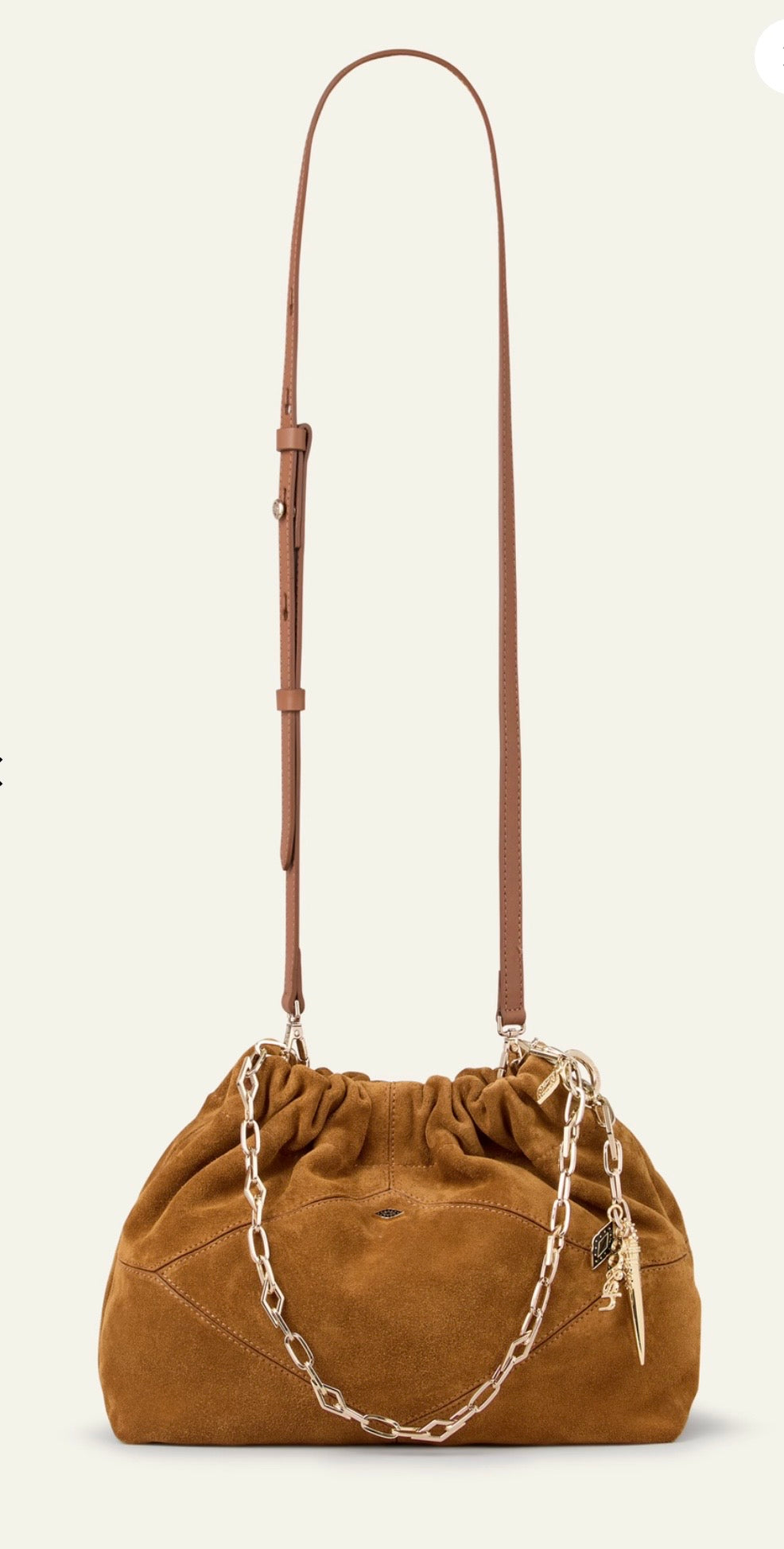 BA&SH JUNE BAG Congac Suede
