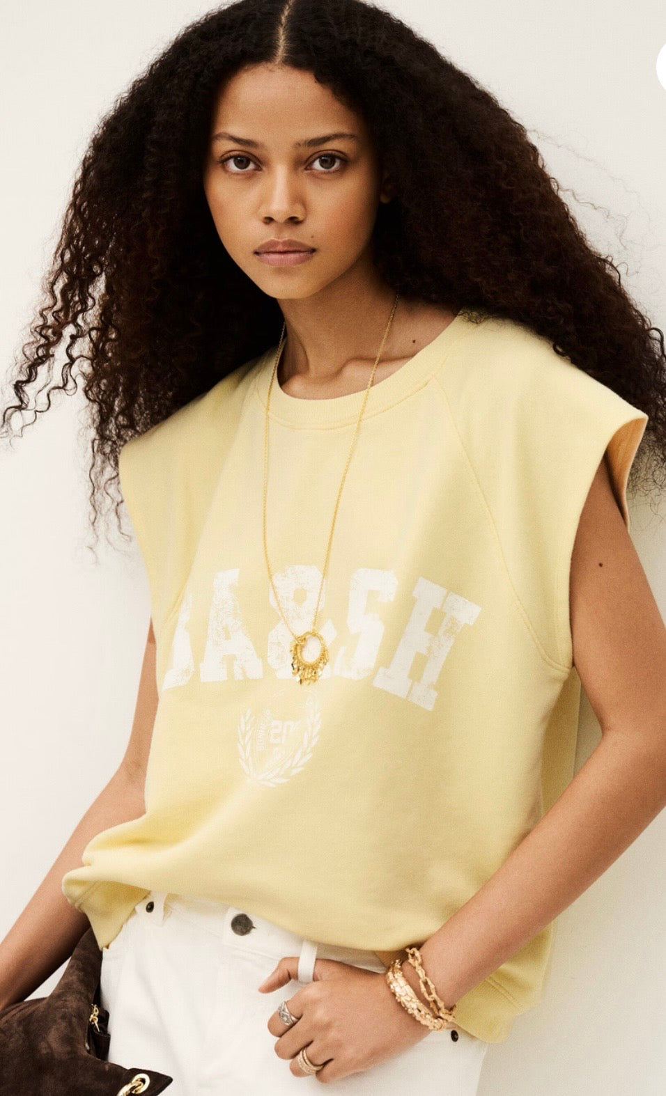 BA&SH Beata Sweat Yellow