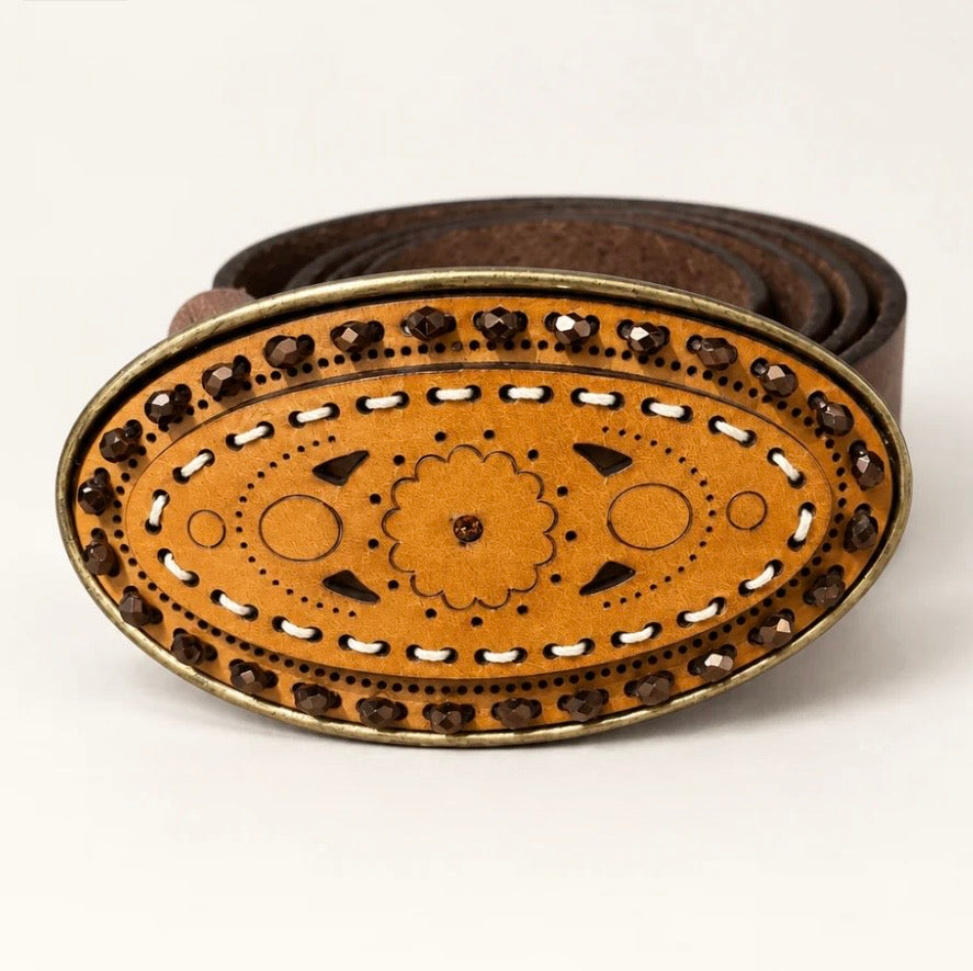 JULIA

JULIA Brown Embellished Oval Buckle