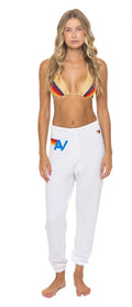 LOGO SWEATPANTS - WHITE