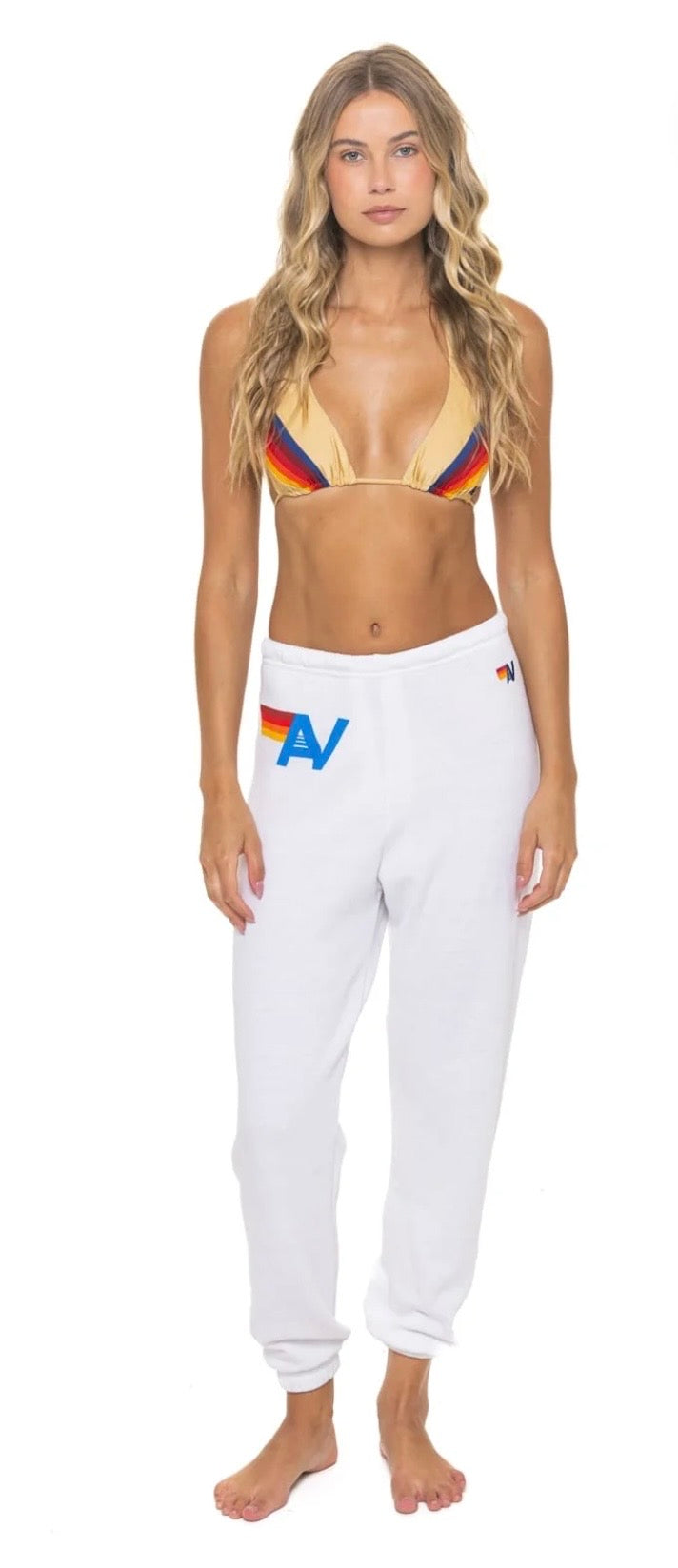 LOGO SWEATPANTS - WHITE