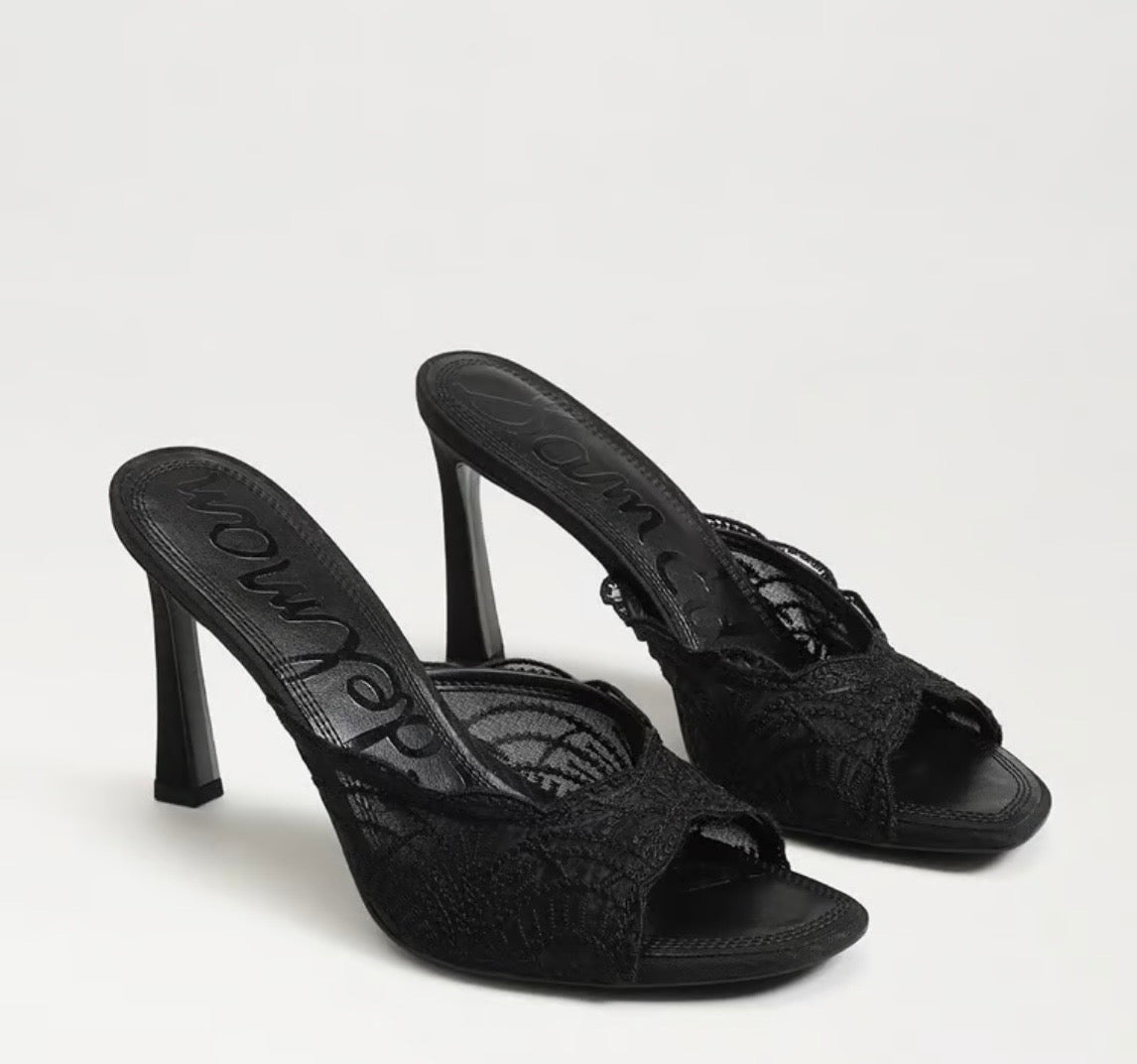 Sam edelman Black Mesh Fabric