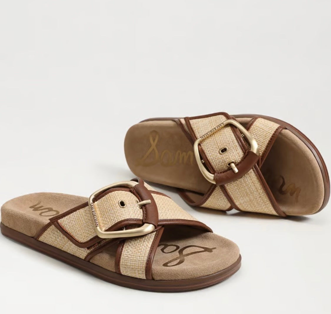 SAM EDELMAN Darla Multi Buckle Slide Sandal