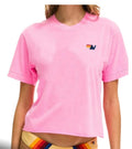 Aviator SIGNATURE BOYFRIEND TEE - NEON PINK