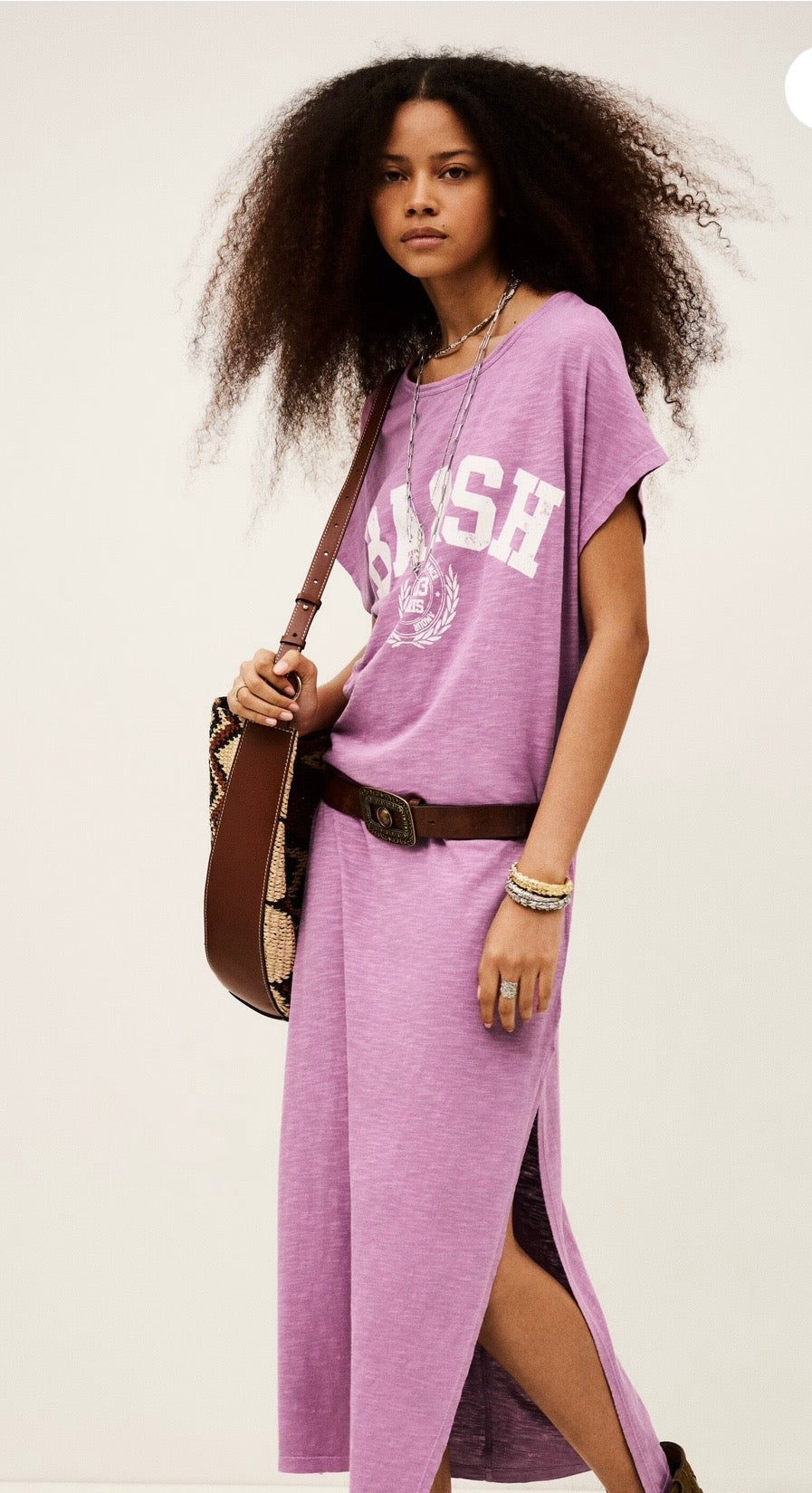 BA&SH CIVIA T-shirt dress