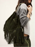 BA&SH JUNE fringed suede bag
