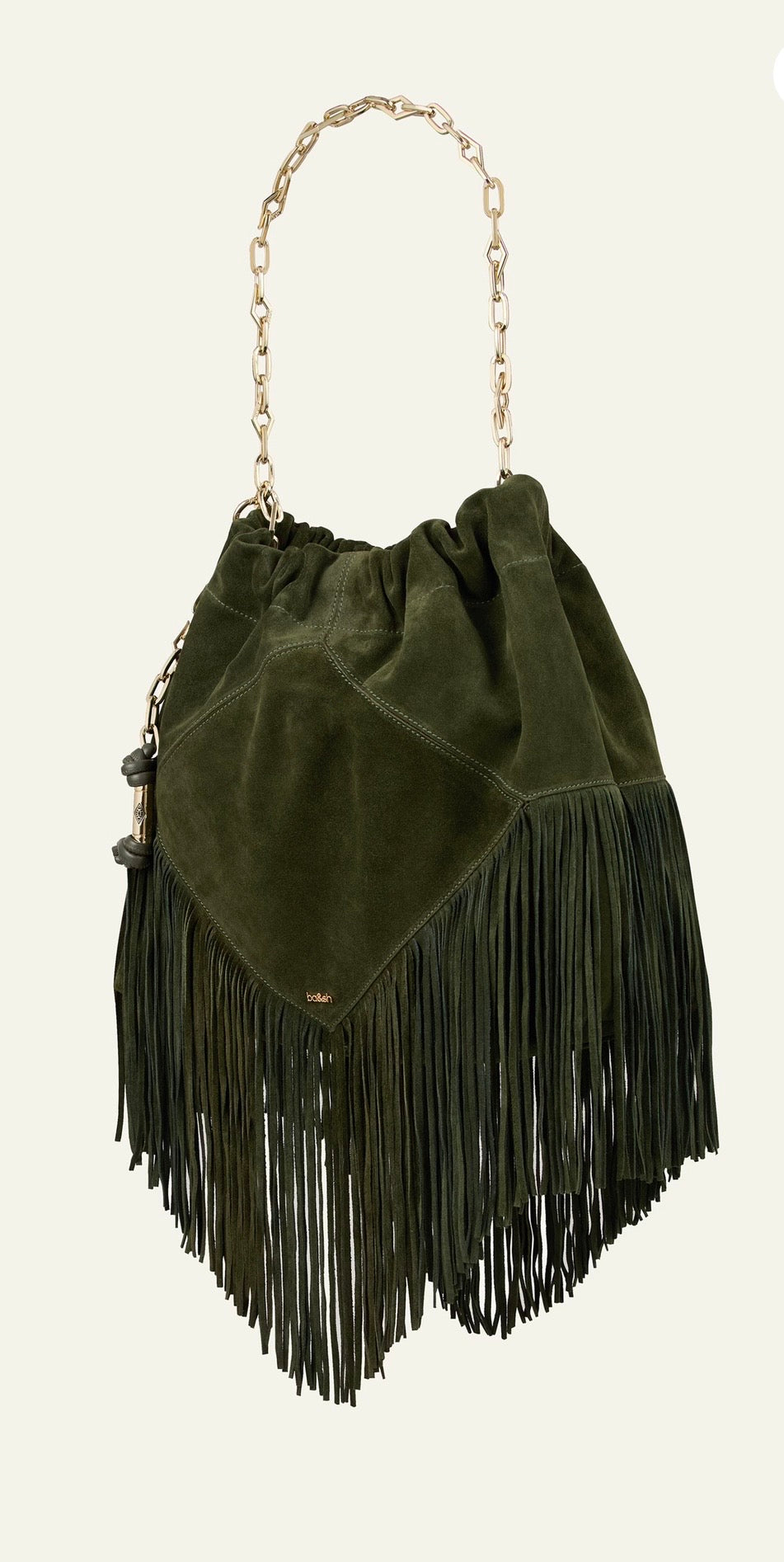 BA&SH JUNE fringed suede bag