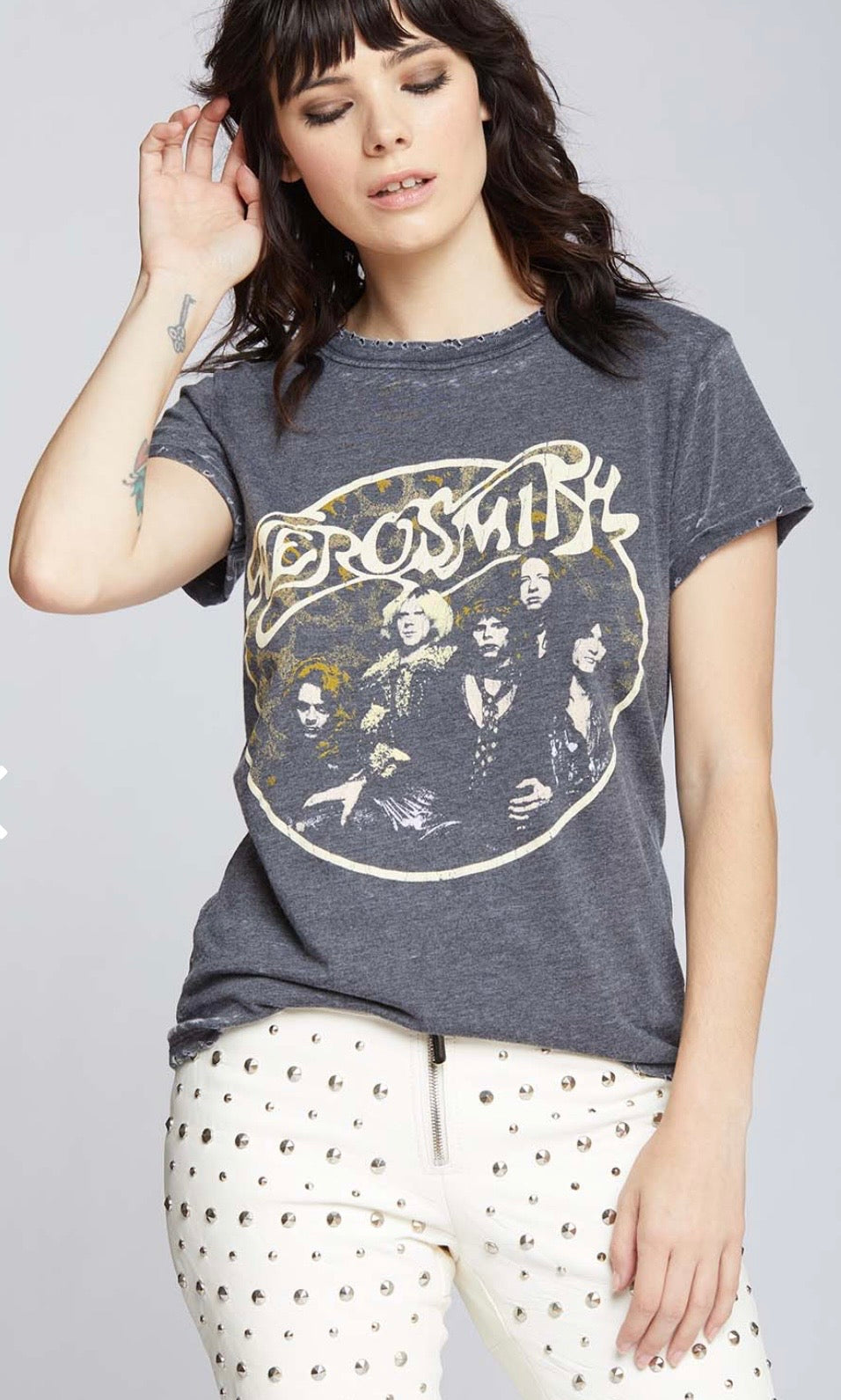RECYCLED KARMA Aerosmith Back In The Saddle Vintage Graphic Tee