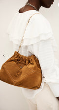 BA&SH JUNE BAG Congac Suede
