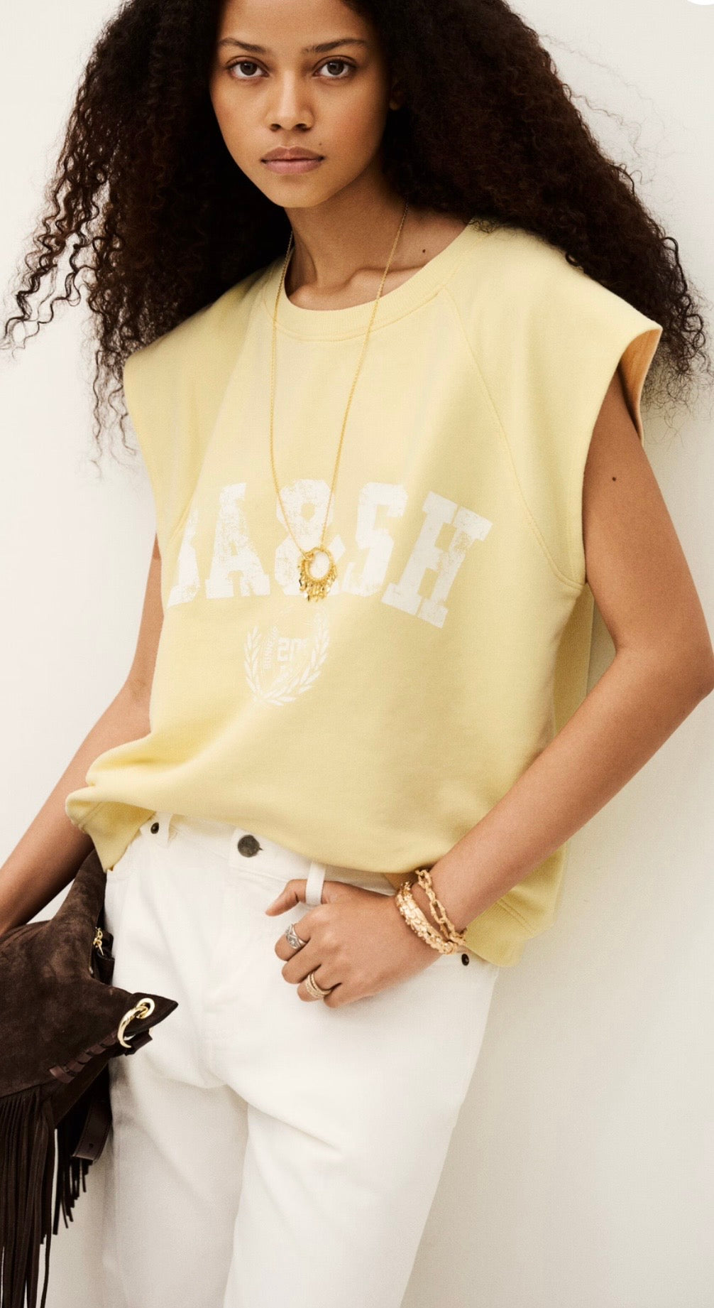 BA&SH Beata Sweat Yellow