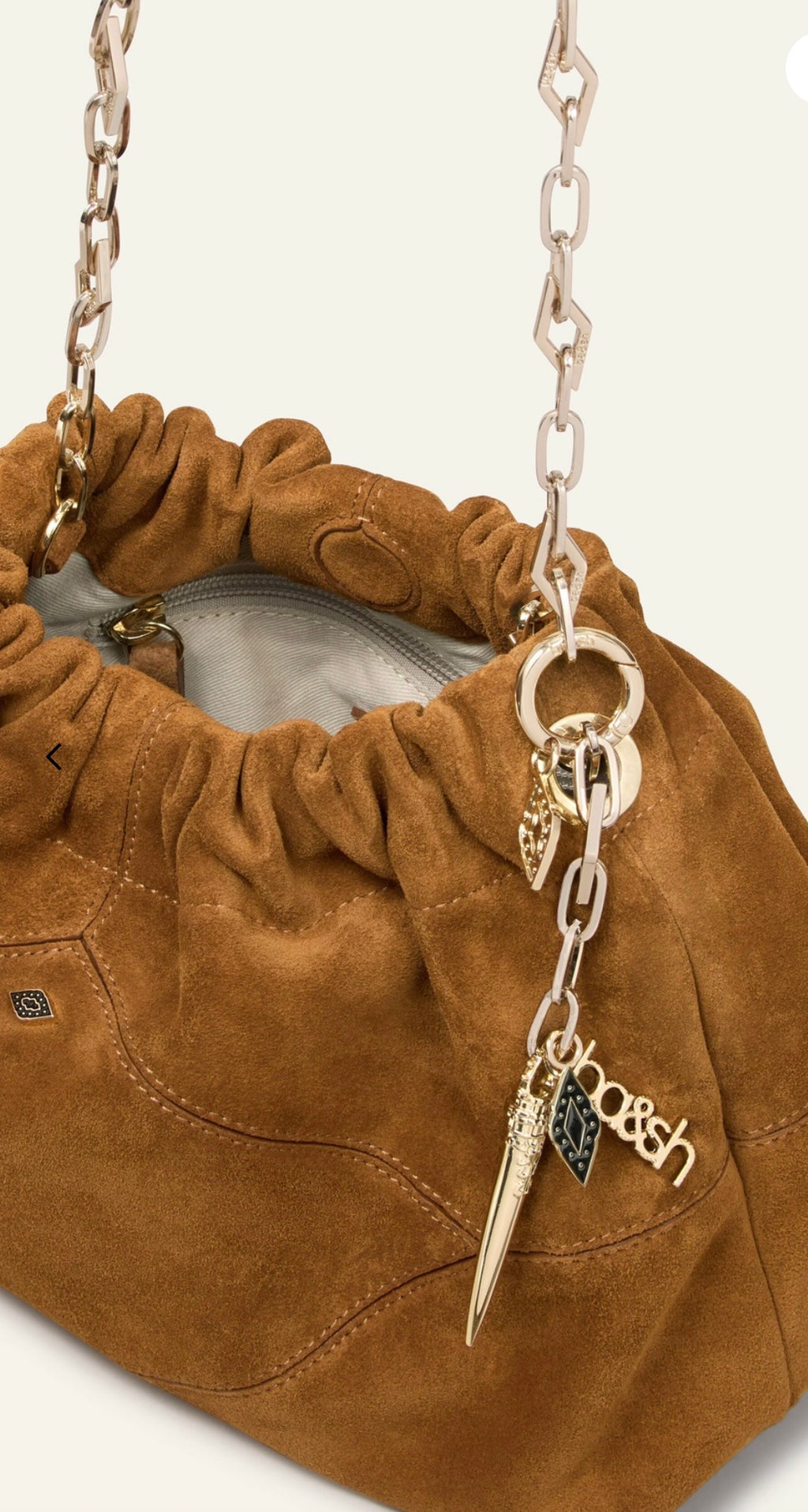 BA&SH JUNE BAG Congac Suede