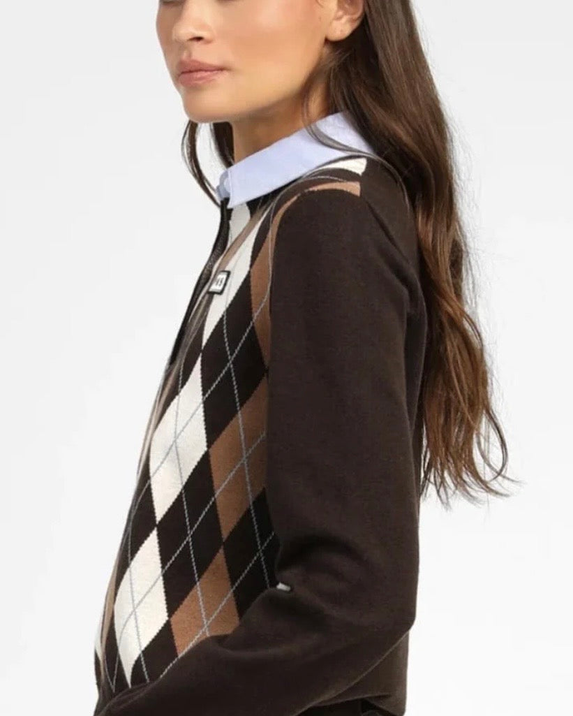 ANGE

ANGE NATHA Marron Knit Polo Shirt