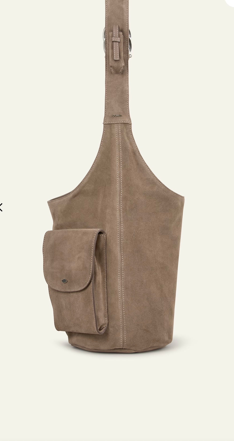 BA&SH YOUYOU suede bucket bag