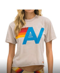 Aviator LOGO BOYFRIEND TEE - SAND