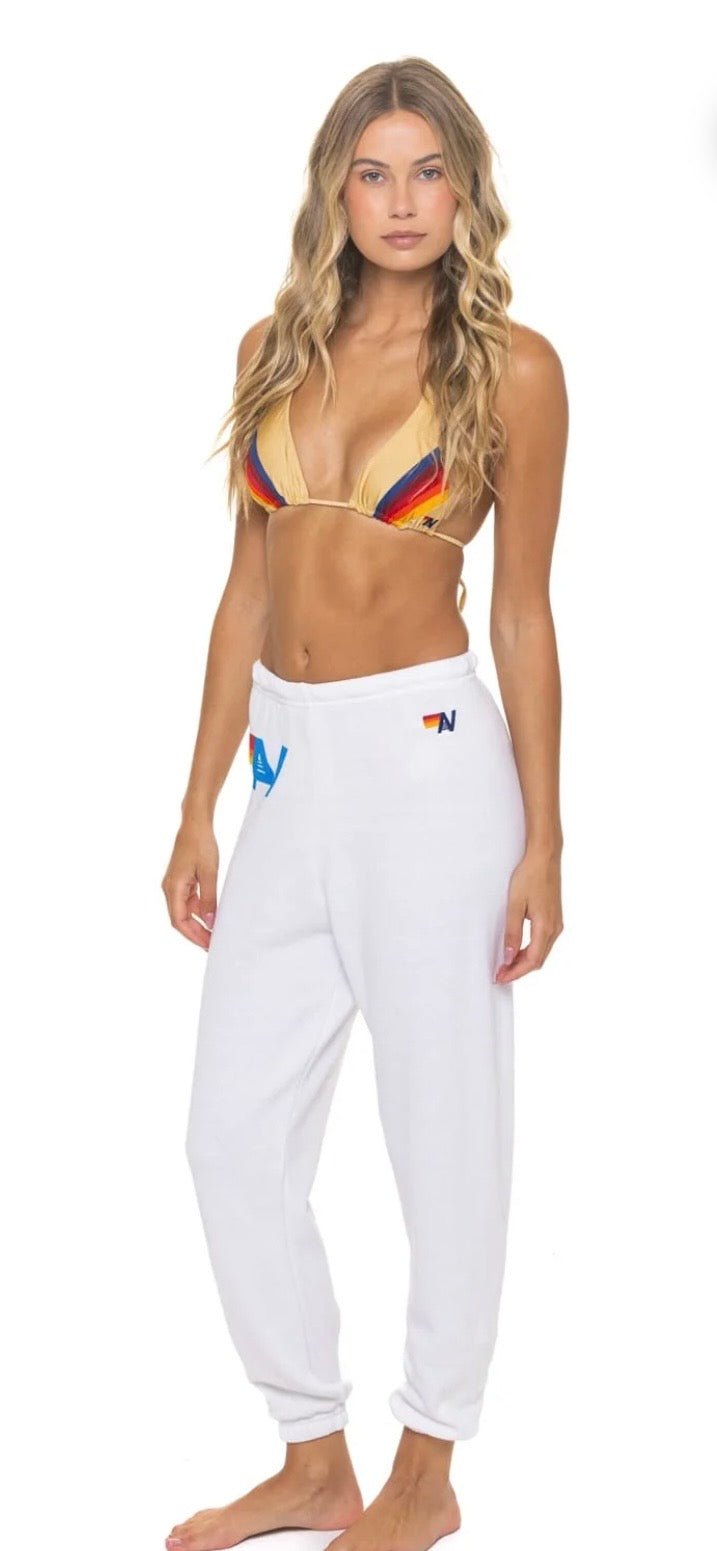 LOGO SWEATPANTS - WHITE