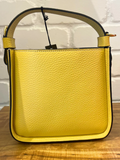 JULIA Boxy Leather Bag Yellow