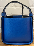 JULIA Boxy Leather Bag Blue