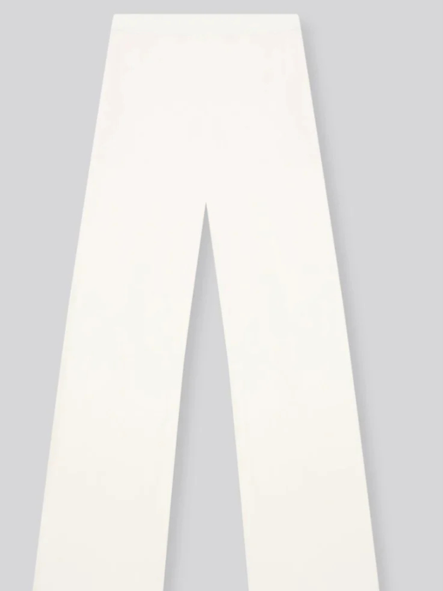 MAJESTIC FILATURES Viscose/Elastane Trousers Cream